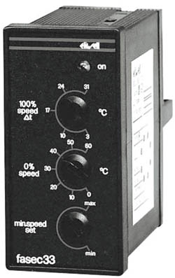 Электронный контроллер для регулирования скорости однофазных вентиляторов Fasec 33