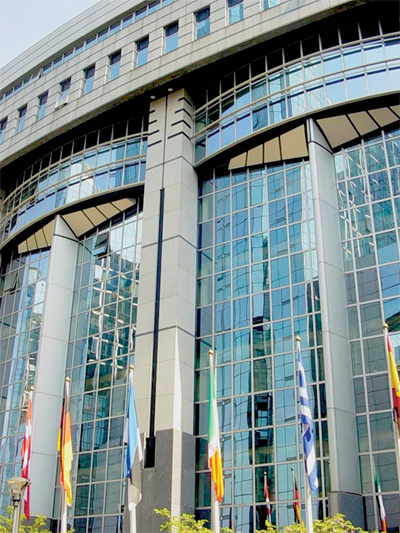 Здание Европейского парламента в Брюсселе
