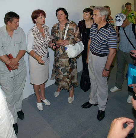 М. Г. Тарабанов со специалистами из Санкт-Петербурга на технической экскурсии в башне «Федерация»