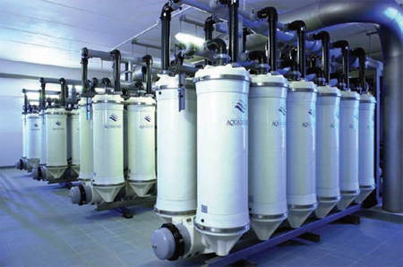 Мембранные фильтры на Юго-Западной водопроводной станции