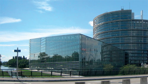 Здание Европейского парламента в Стасбурге