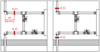 Монтаж радиаторных узлов с металлополимерными трубами в однотрубных системах отопления