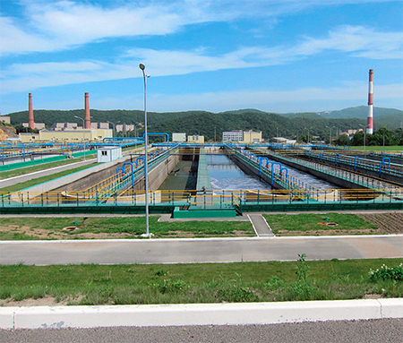 Городские очистные сооружения сточных вод во Владивостоке