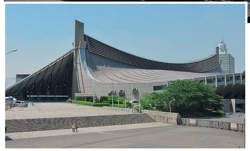 Большой крытый стадион The Yoyogi National Gymnasium, Токио