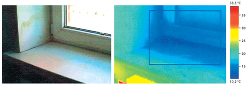 Теплотехнические дефекты в узлах примыкания оконного блока к стеновому проему