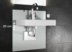Новый модуль Viega Eco Plus даёт возможность регулировать высоту умывальника