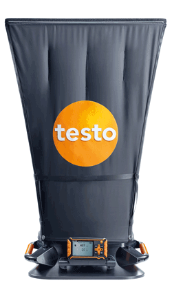 Новый электронный балометр testo 420 – воронка для измерения объемного расхода воздуха