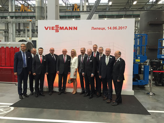 Viessmann торжественно открыл завод по производству промышленных котлов в России