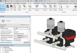 В библиотеку BIM-моделей GRUNDFOS добавилась установка CMBE TWIN