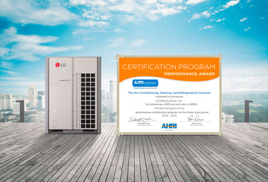 LG удостоена награды AHRI performance award пятый год подряд