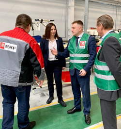 Производство EKF в п. Ставрово оценил Министр экономического развития и промышленности Владимирской области