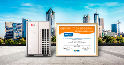 LG шестой год подряд получает награду AHRI PERFORMANCE AWARD