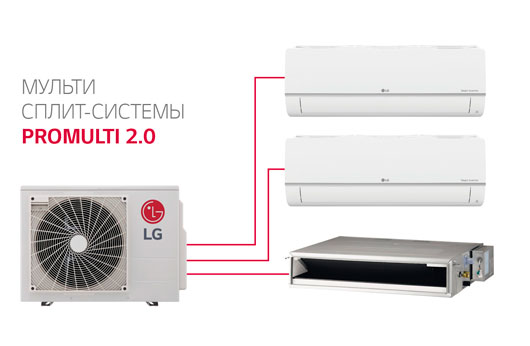 Новинка от LG: мульти сплит-системы серии PROMULTI 2.0