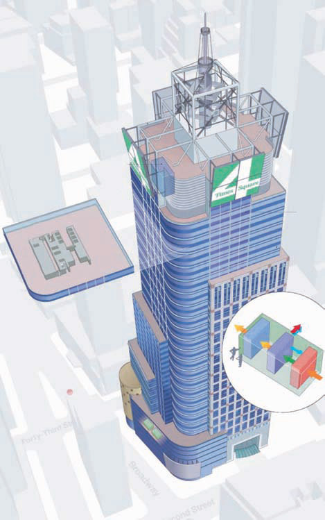 Схема здания «Conde Nast Building@Four Times Square»