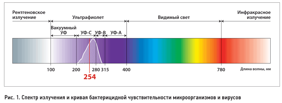 Длина волны видимого света в мкм