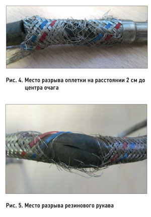 Экспертиза гибкой подводки. Проблемы заливов