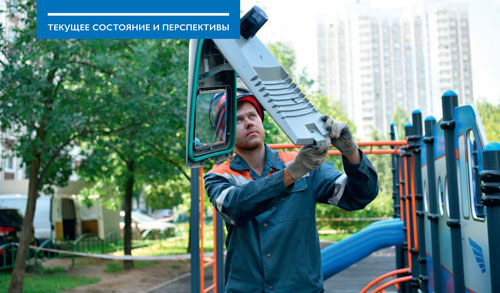 Эксплуатация системы наружного освещения
